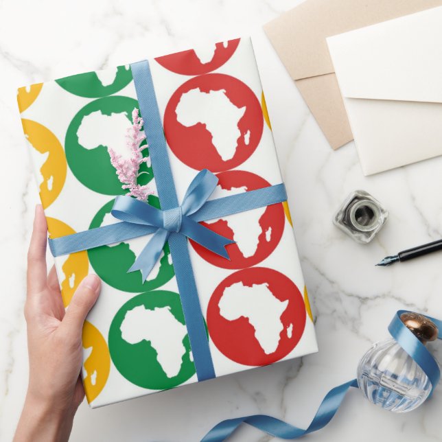 Papier Cadeau Thème du Mois de l'histoire des Noirs  (Cadeaux)
