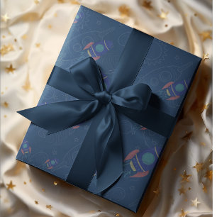 Papier Cadeau Thème Espace