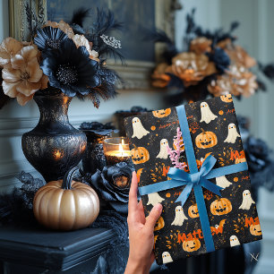 Papier Cadeau Thème Halloween pour enfants personnalisé
