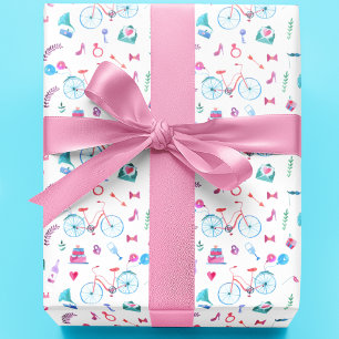 Papier Cadeau Thème Mariage aquarelle