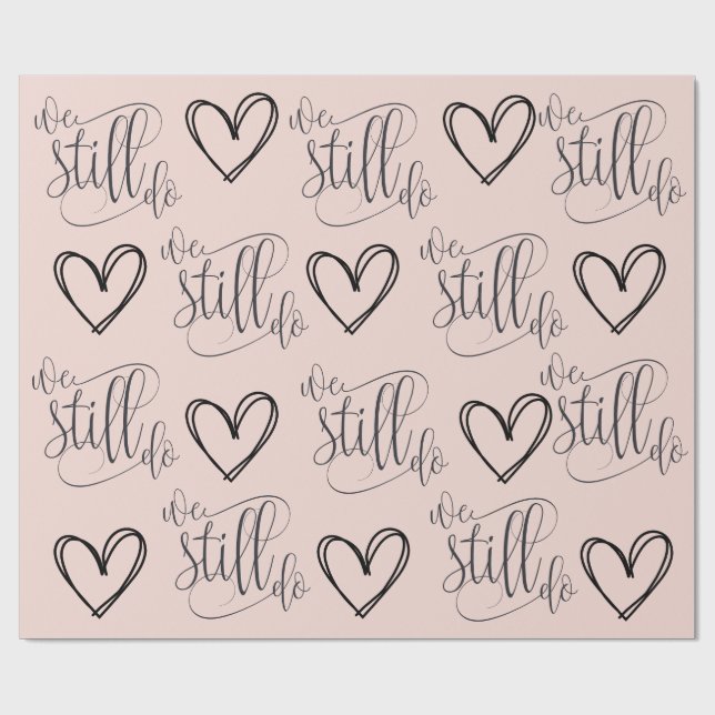 Papier Cadeau Thème Rose d'Anniversaire (Plat)