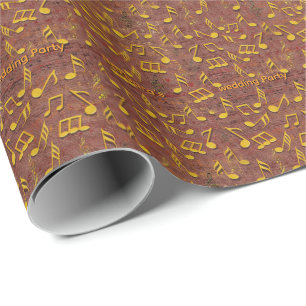 Papier Cadeau Thèmes de célébration pour les amoureux de la musi