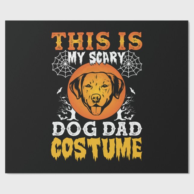 Papier Cadeau This is My Scary Dog Dad Costume (Plat)