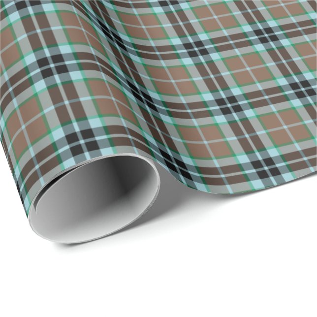 Papier Cadeau Thompson Clan Hunting Tartan (Coin rond)