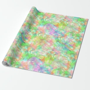 Papier Cadeau Tie Dye Colorée Boho Retro Hippie Motif