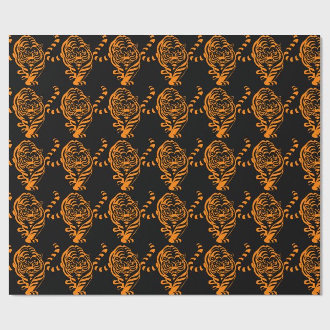 Papier Cadeau Tigre (Plat)