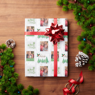 Papier Cadeau Timbres-poste Photo personnalisée