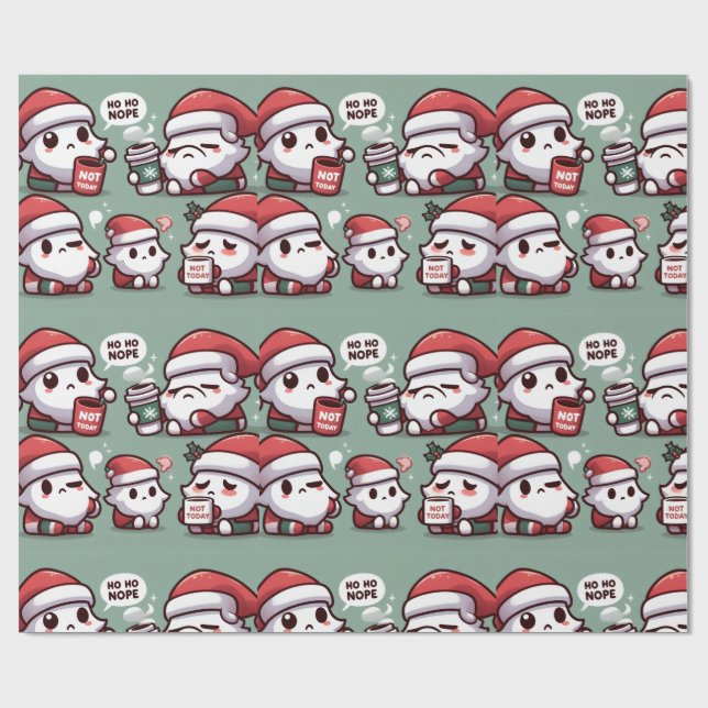 Papier Cadeau Tired Clauses in (Green) (Plat)