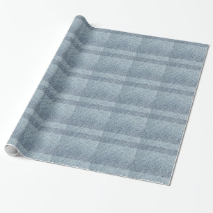 Papier Cadeau Tissu bleu