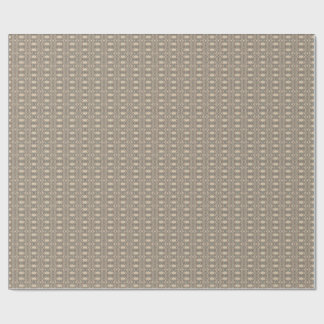 Papier Cadeau Tissu de brun, beige et bleu. Conception élégante