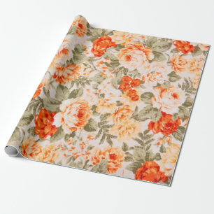 Papier Cadeau tissu floral vintage