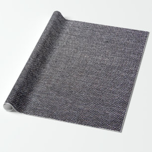 Papier Cadeau tissu gris noir
