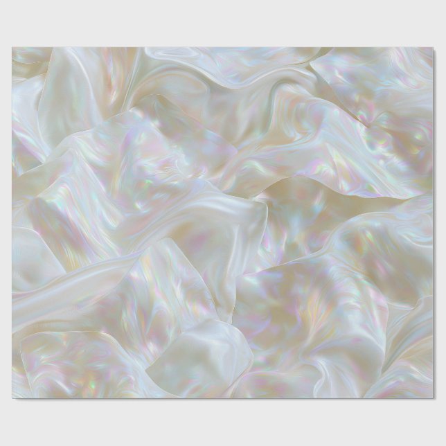 Papier Cadeau Tissu iridescent nacré (Plat)