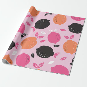 Papier Cadeau Tissu motif sans soudure en agrumes. retour d'illu
