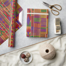 Tissu vibrant de Kente tissé, textile inspiré des