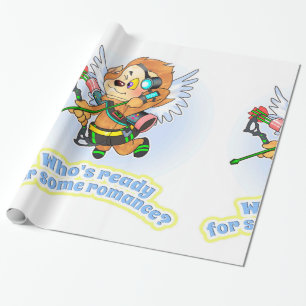 Papier Cadeau TLM : Willie the Wolf Cupid Wrapping Paper