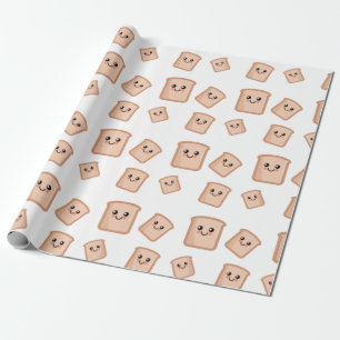 Papier Cadeau Toast Kawaii