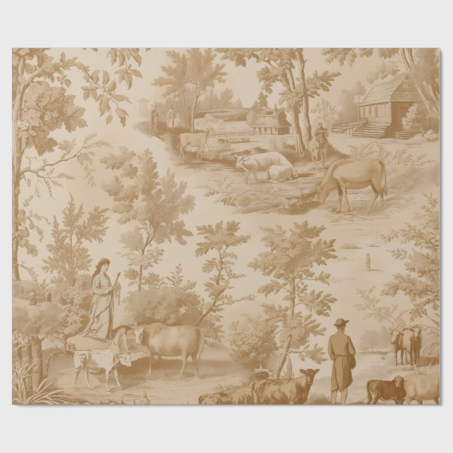 Papier Cadeau Toile (Plat)
