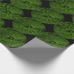 Papier Cadeau Toile d'araignée artistique Halloween Doodle en ve