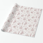 Papier Cadeau Toile de Jouy vintage florale chinoise Bourgogne<br><div class="desc">Élevez vos célébrations automnales avec notre décoration de fête Toile d'automne, mettant en vedette une toile de Jouy florale bordeaux détaillée sur un fond blanc chaud. Ce design Chinoiserie inspiré de la France dégage une élégance et une sophistication, parfait pour les rassemblements automnaux en septembre, octobre ou novembre. Le motif...</div>