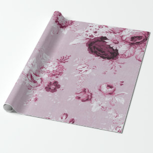 Papier Cadeau Toile Vintage de roses de Peony, no 5
