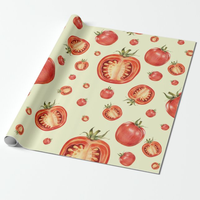 Papier Cadeau Tomates (Déroulé)