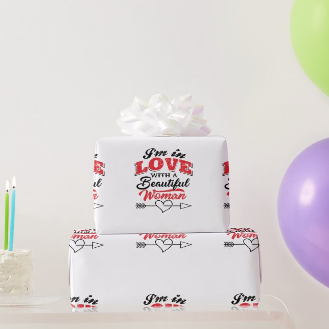 Papier Cadeau Tomber dans l'amour (Cadeaux de fête)