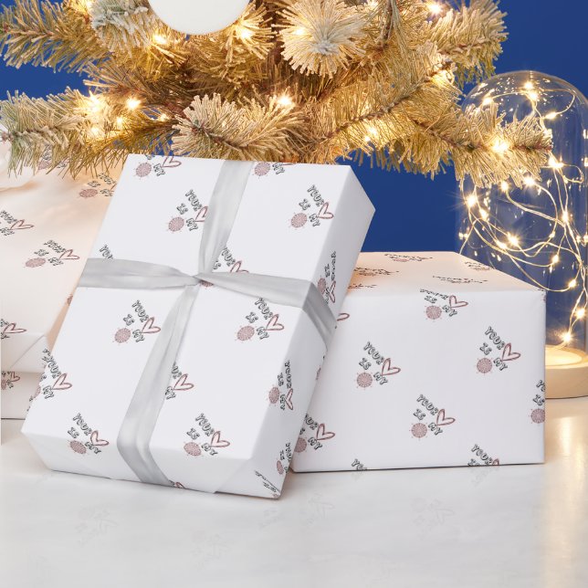 Papier Cadeau Ton coeur est mon boussole (Vacances)