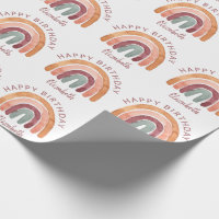 Tone Terme Aquarelle Nom Arc-en-ciel Anniversaire