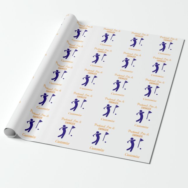 Papier Cadeau Tonnerre de Golfer (Déroulé)