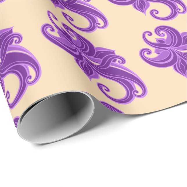 Papier Cadeau Tons Lilac (Coin rond)