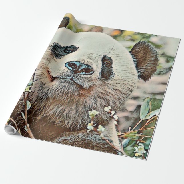 Papier Cadeau toony panda (Déroulé)