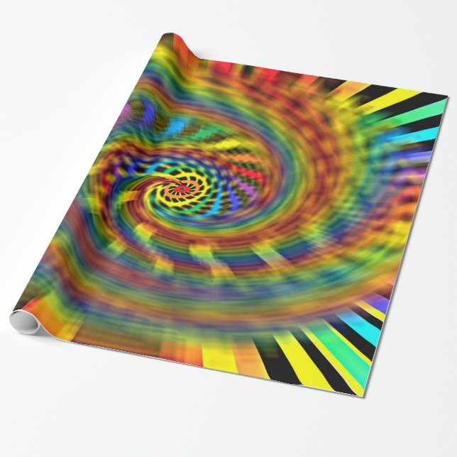 Papier Cadeau Tornade arc-en-ciel (Déroulé)