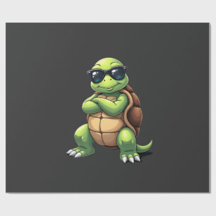 Papier Cadeau Tortue de mer Dabbing amoureux des animaux Sauver