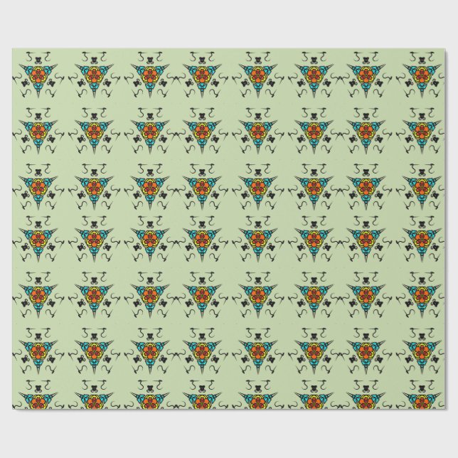 Papier Cadeau Totem Tribal Zen" (Plat)