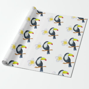Papier Cadeau Toucan Tropical Watercolor Summer Party