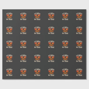 Papier Cadeau Toujours Citrouille de Halloween Design de Sorcièr