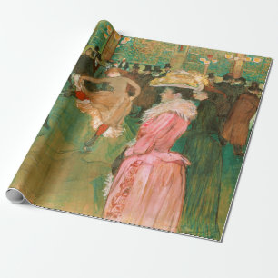 Papier Cadeau Toulouse-Lautrec - Au Moulin Rouge, la danse