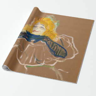 Papier Cadeau Toulouse-Lautrec - Yvette Guilbert chantant