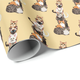 Papier Cadeau Tour Feline Cat-Er-Pillar
