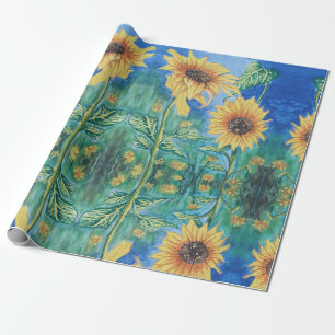 Papier Cadeau Tournesol