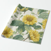 Tournesol bohème jaune motif floral printemps été