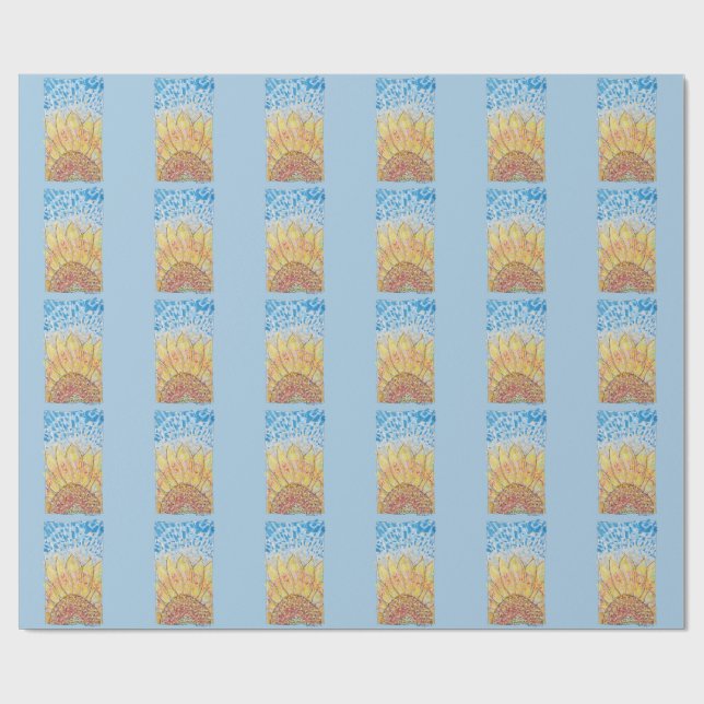 Papier Cadeau Tournesol Radiant Bloom (Plat)