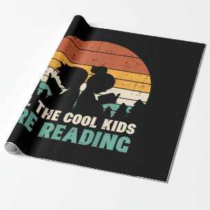 Papier Cadeau Tous Les Enfants Lisent Retro Lire Livre Lover Boy