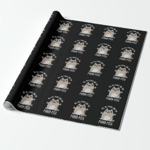 Papier Cadeau Tous Mes Puns Sont Sur Purr-pose Drôle Pun Chat Da