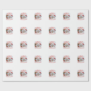 Papier Cadeau Tout ce que je veux pour Noël, ce sont vos deux de