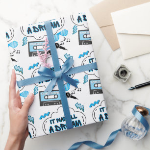 Papier Cadeau Tout était un Hip hop de rêve Anniversaire ou Baby