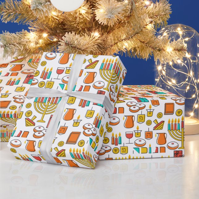 Papier Cadeau Tout Hanukkah (Vacances)