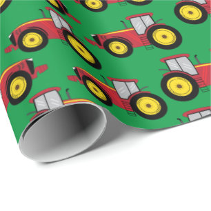 Papier Cadeau Tracteurs agricoles agricoles