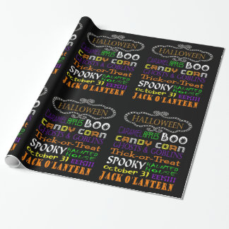 Papier Cadeau Traitements Et Craintes D'Halloween